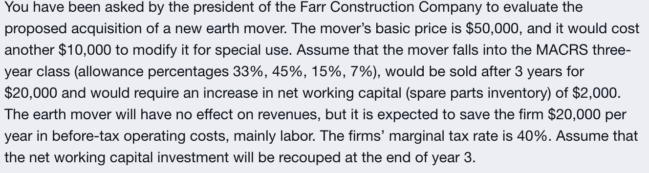 Question 1: What is the initial cash flow at t=0? Question 2: