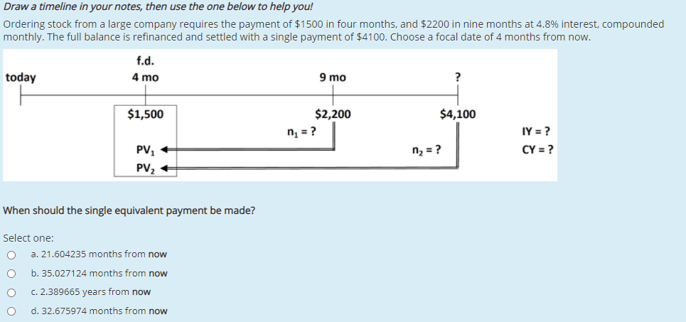  Draw a timeline in your notes, then use the one below