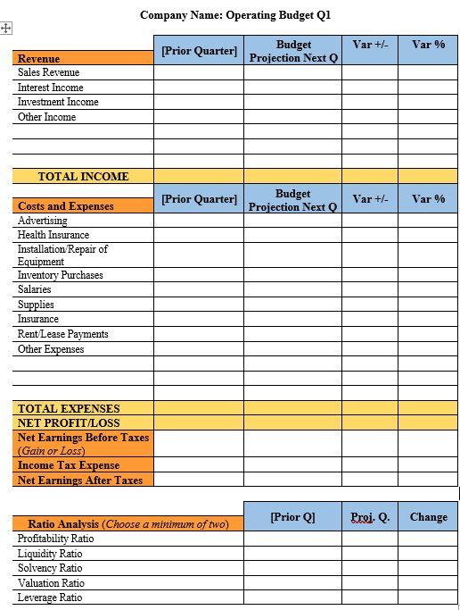 For this Interactive Assignment, you are going to look at the financial