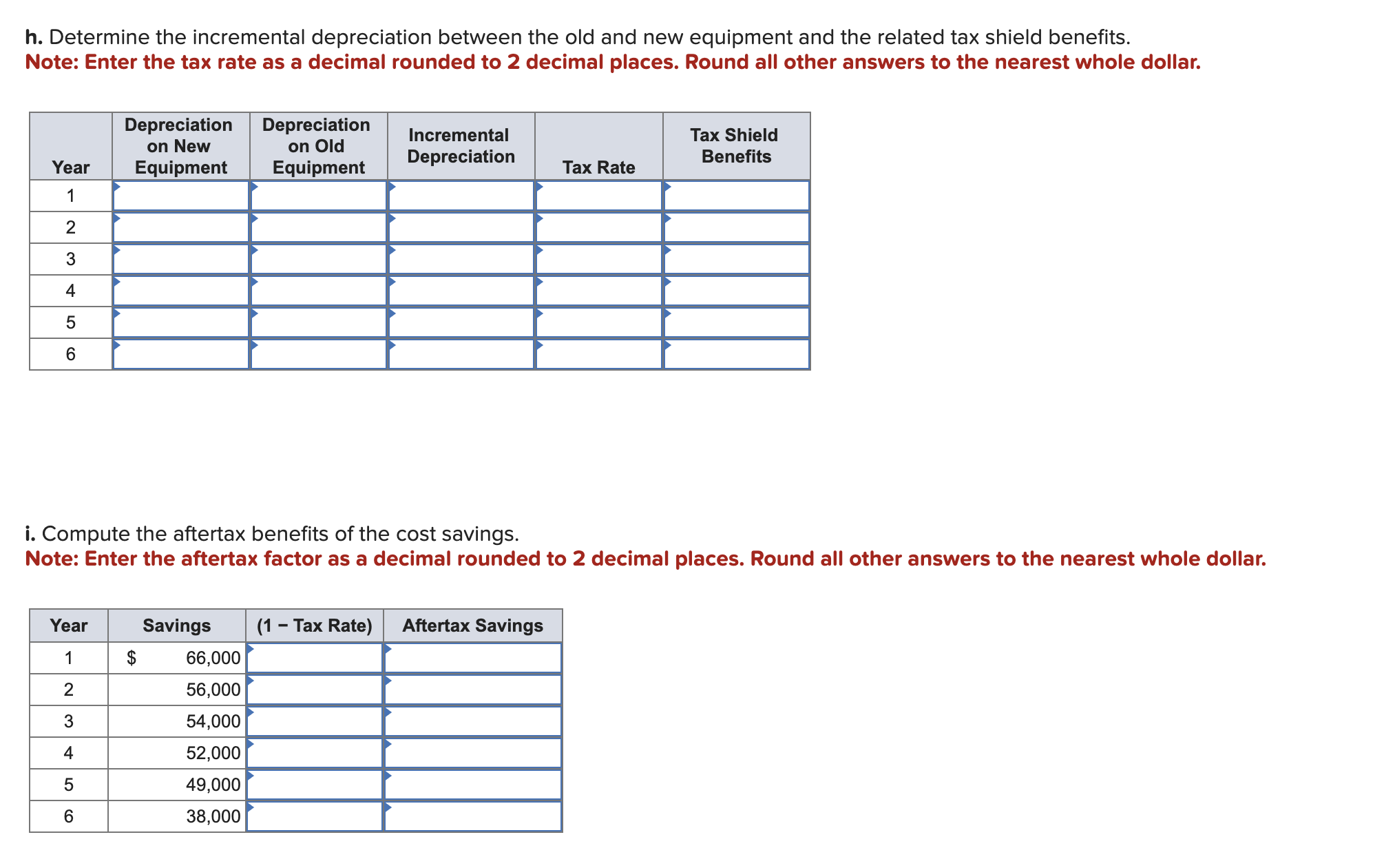 dollar. Table 12-12 Depreciation percentages (expressed in decimals) c. What is the