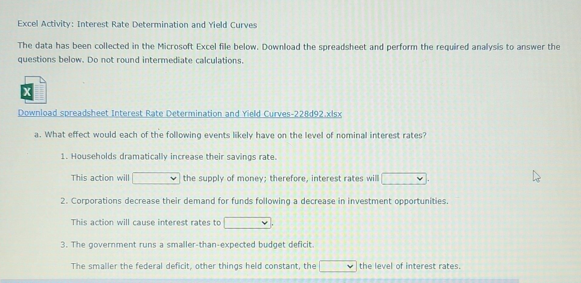 effect would each of the following events likely have on the level