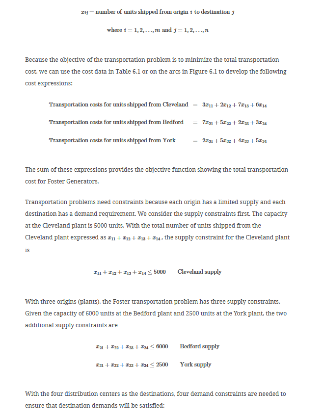 cost coefficient of shipping from Bedford to Chicago and what does this