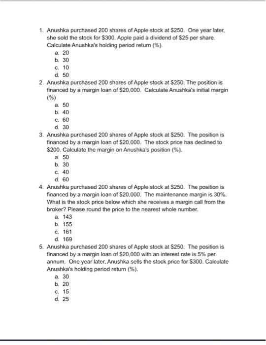 Please can you answer these 1- 20 multiple choice questions? Thank you!