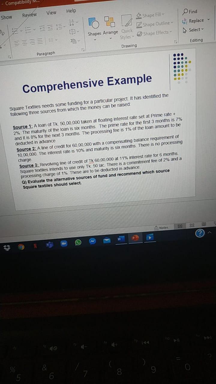  Please solve the Problem and help to decision making - Compatibility