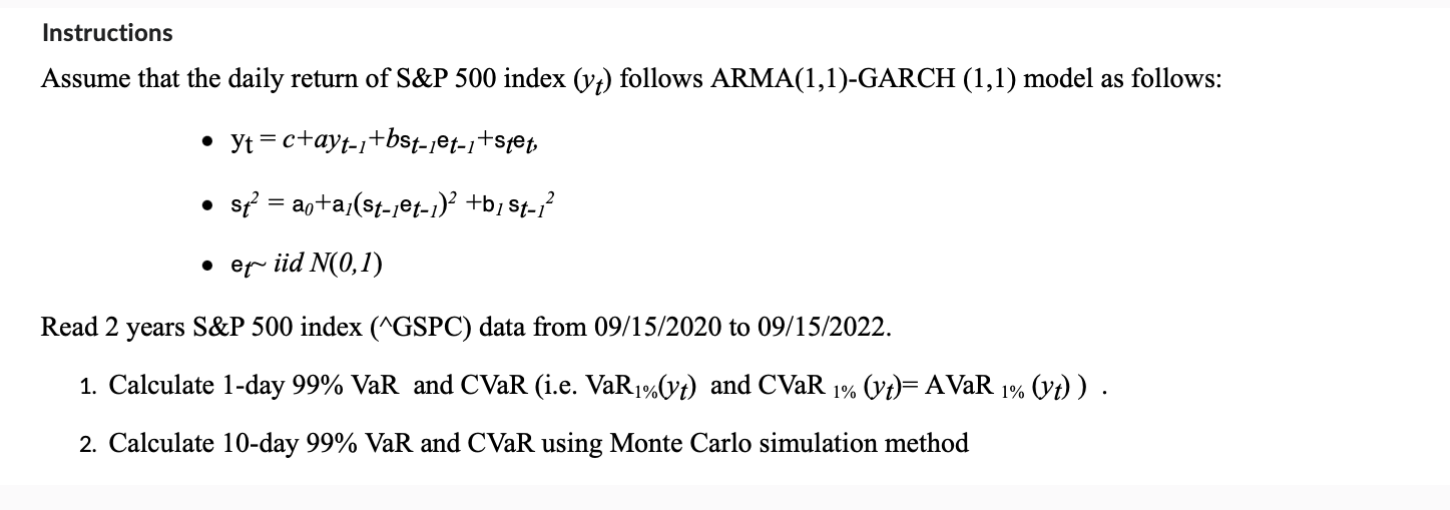  Instructions : ONLY DO 2. PART (BUT MAKE SURE IT IS