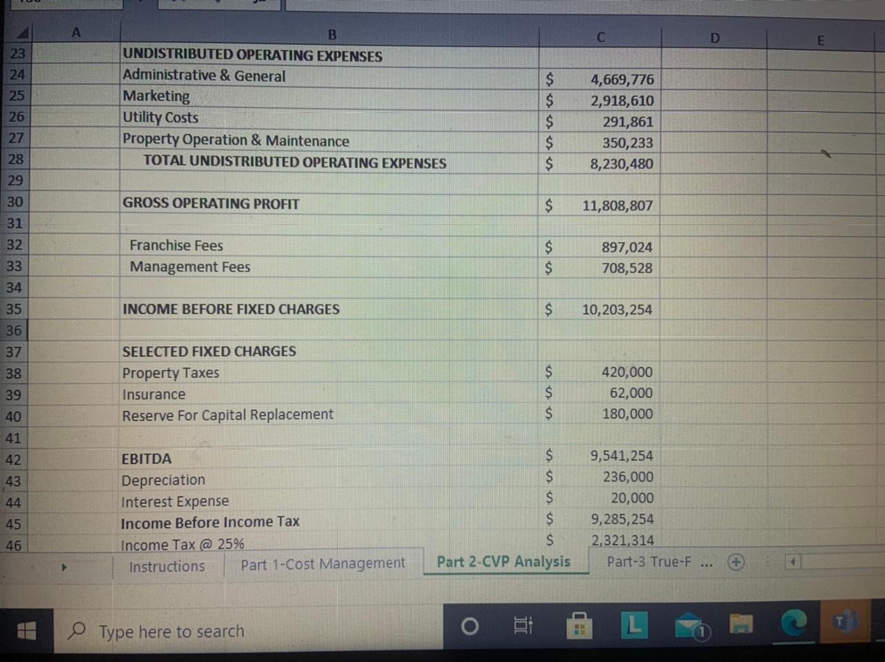 Find all answers to break even questions. Please find all 12 answers