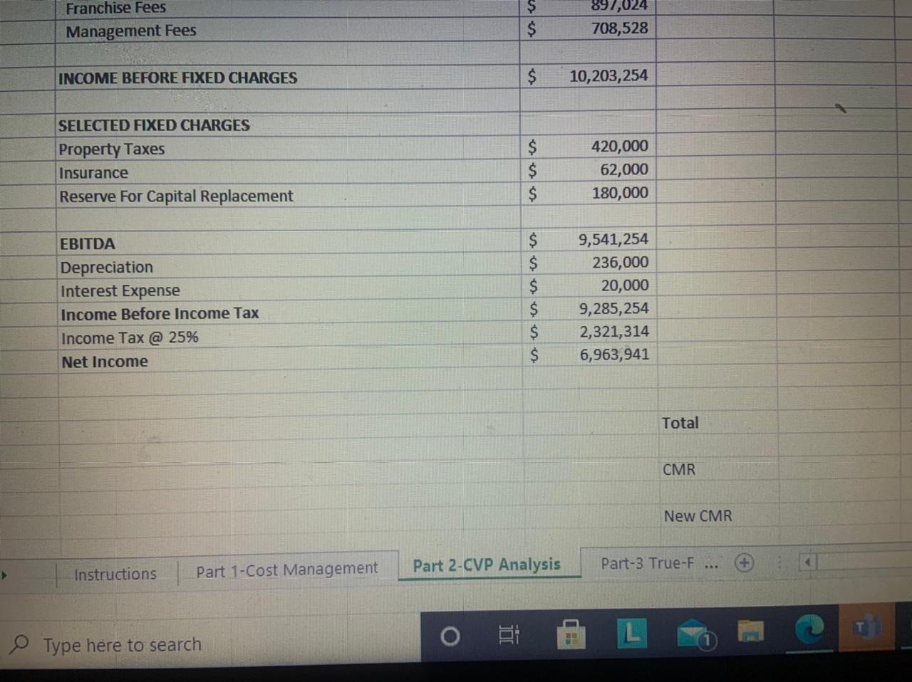please. Number of rooms $ ADR OCC RevPAR 240 2019 320 80%