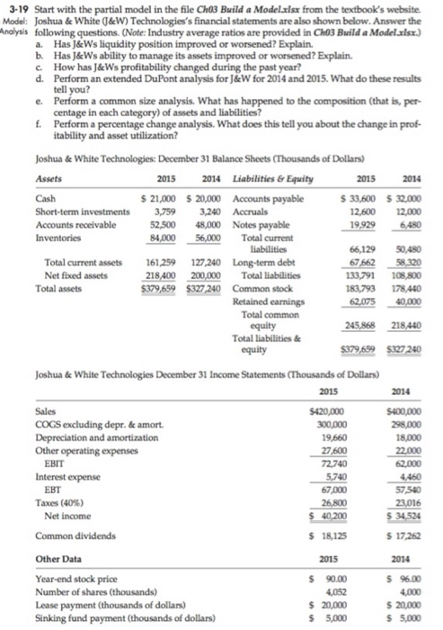  2014 40,000 3-19 Start with the partial model in the file