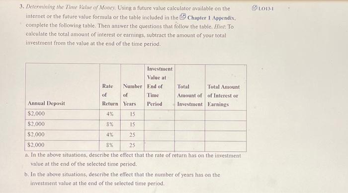 available on the internet or the future value formula or the table