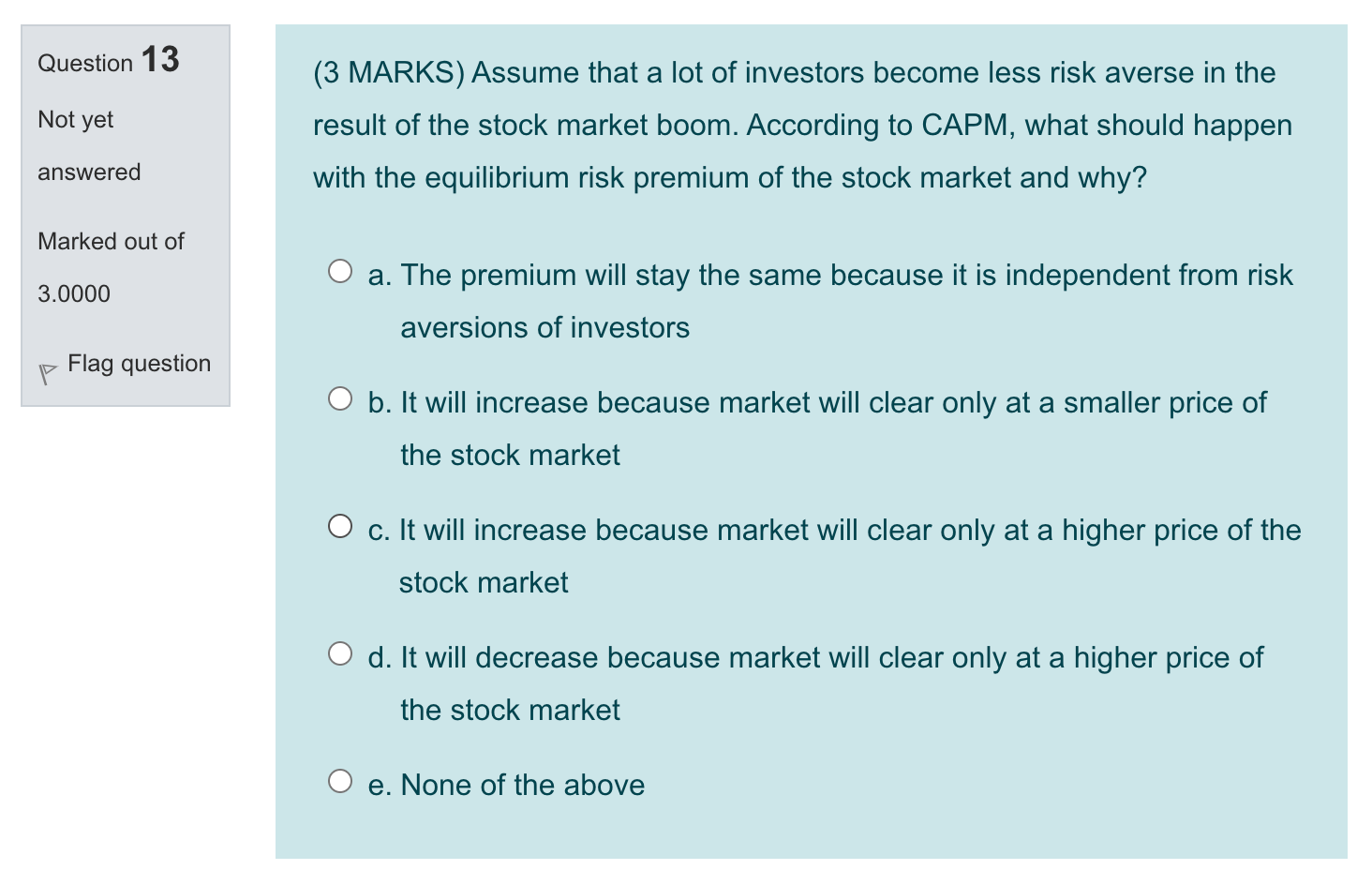 one year? answered Marked out of a. Realized compound yield is always