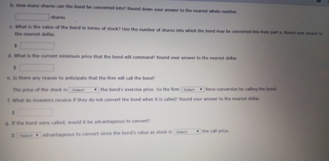 convertible bond: Coupon: 6 percent ($60 per $2,000 bond) Exercise price: $27