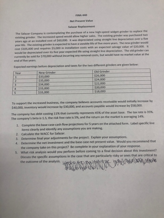 Net Present Value problem. Please help to solve completely and answer questions
