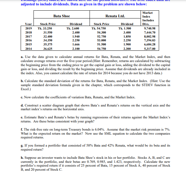 Please answer and show your working in excel adjusted to include