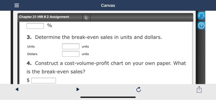 during Canvas o Chapter 21 HW # 2 Assignment goods sold. With