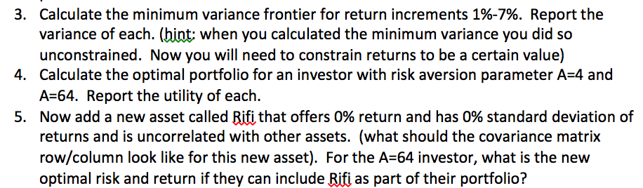 Vail 5.27% Chipotle Starbucks 9.03% 5.56% Standard Deviation Covariance Matrix Netflix Vail