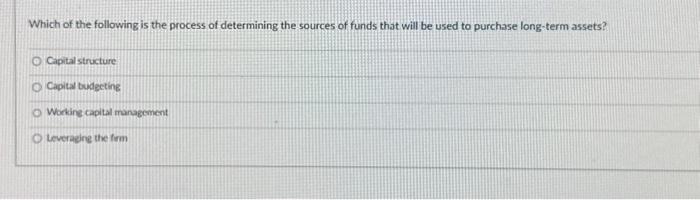Aliocation Maximization Which of the following is the process of determining the