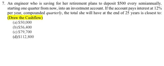I need help for this question , And Plz ***Draw The Cashflow***