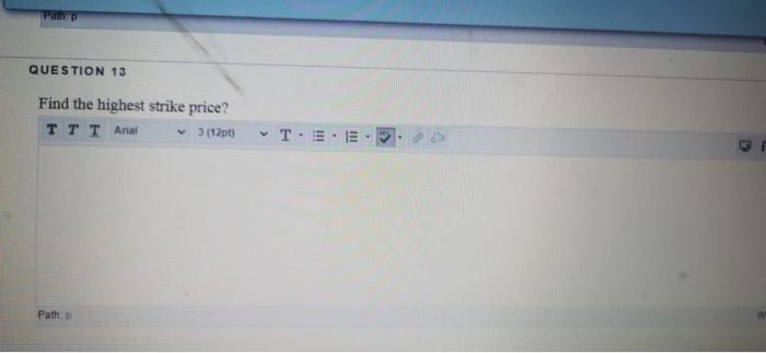 put contract with the lowest strike price is exercised and the contract