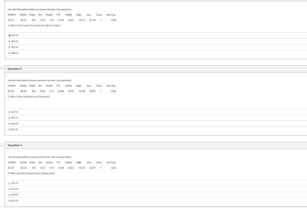 Use the information below to answer the next four questions 52WHI