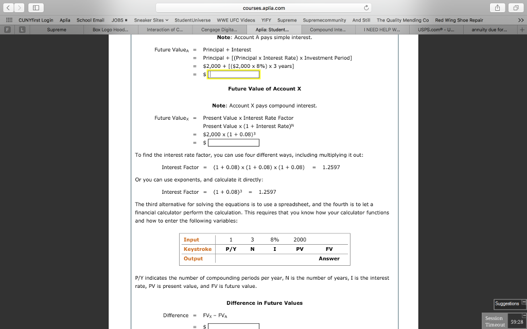 NEED HELP WITH THIS CHART , PLEASE HELP Future Value_A = Principal