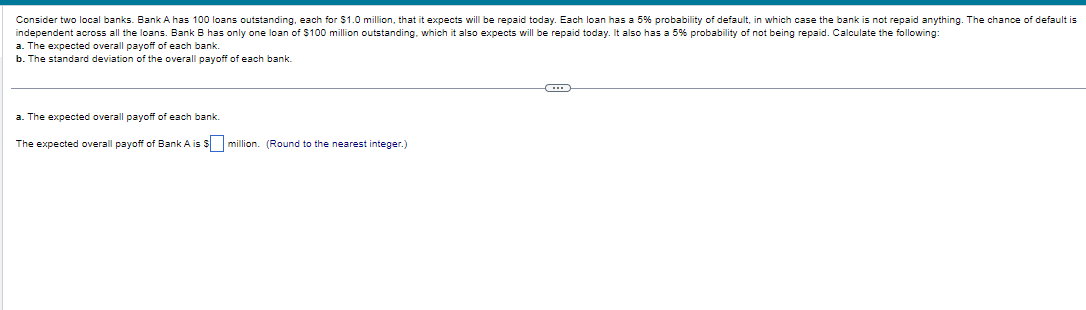 plz provide answer solved example is a. The expected overall payoff of