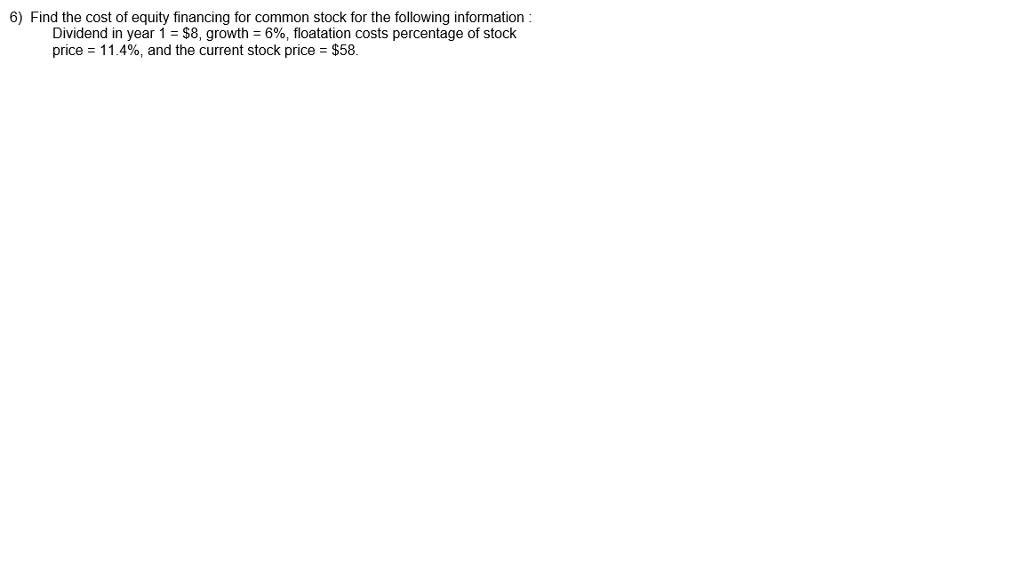 This is spreadsheet(excel) question.. please help me in detail. 6) Find the