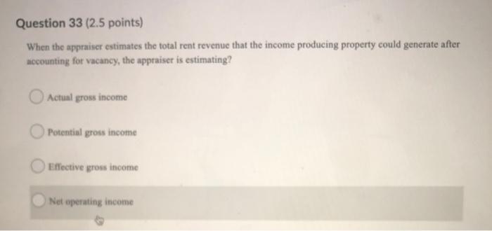 please answer all questions and state answer clearly. Question 33 (2.5 points)
