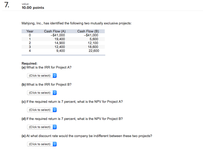 7.10.00 points Mahjong, Inc., has identified the following two mutually exclusive