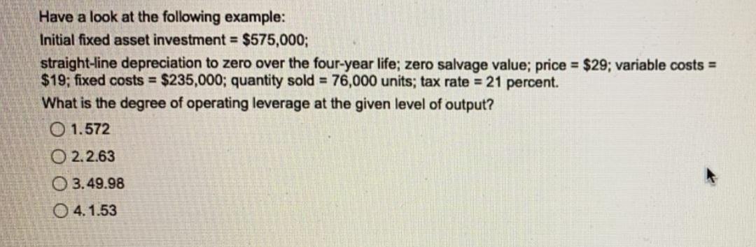 time 1 2 3 & 4 We are evaluating a project that