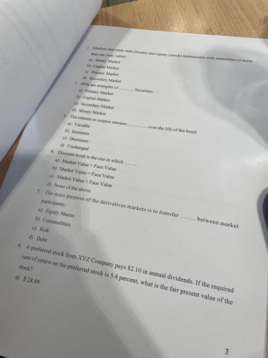  I need the answers very fast without explain Please help me