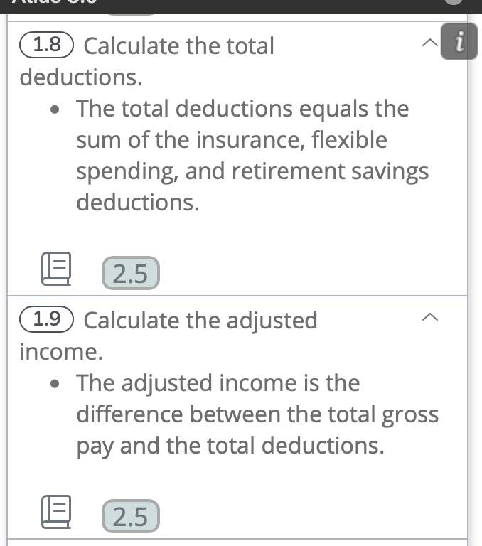flexible spending deduction is an annual rate. c. You will need to