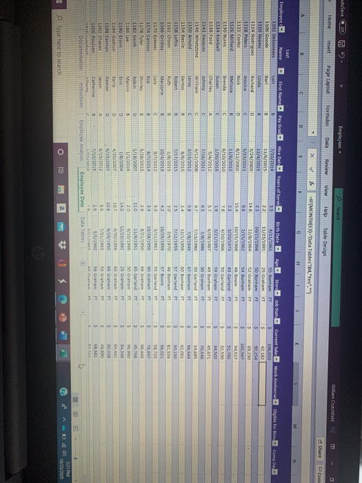 2. In the Sales Commission column of the Invoices worksheet, determine the