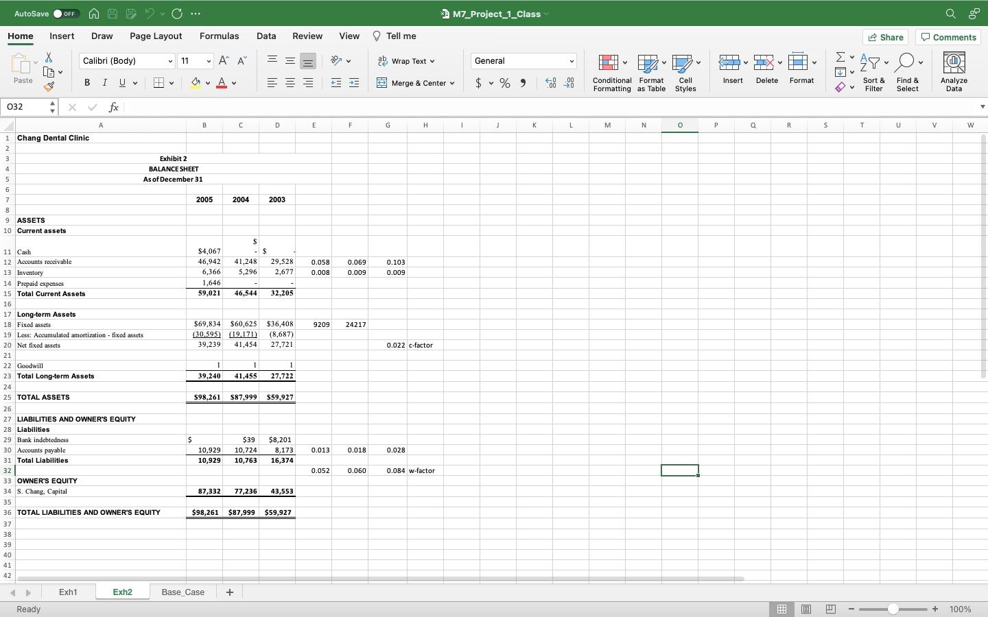 Run scenario analyses on key variables using information from the case. AutoSave