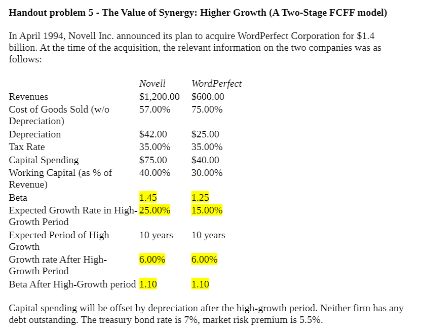 Please do in Excel and show formulas!!!!! :) thank you so