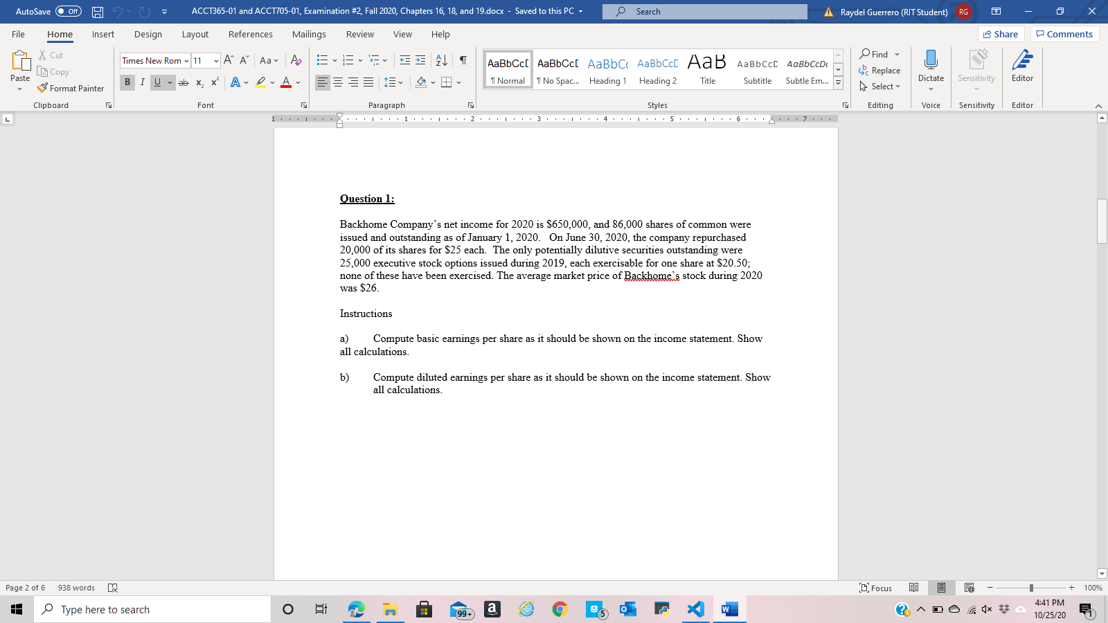 16, 18, and 19.docx - Saved to this PC- Search A Raydel