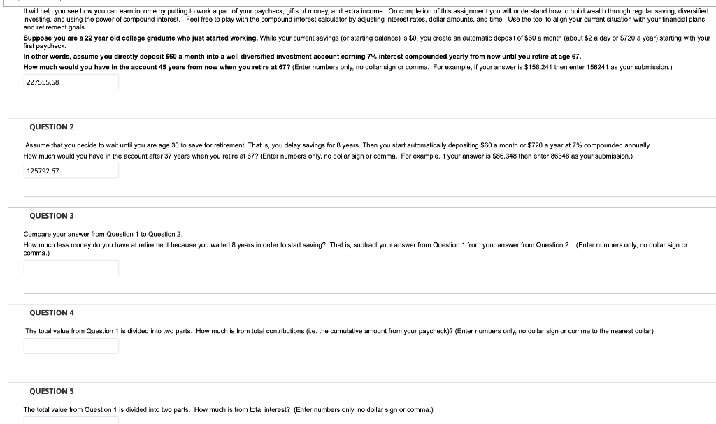 I ONLY NEED HELP WITH QUESTIONS 3-5 ONLYYY !!!!!!!!!! It will help