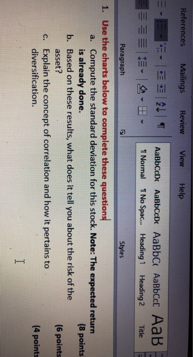  A, B, and C must be calculated for both charts indivdually
