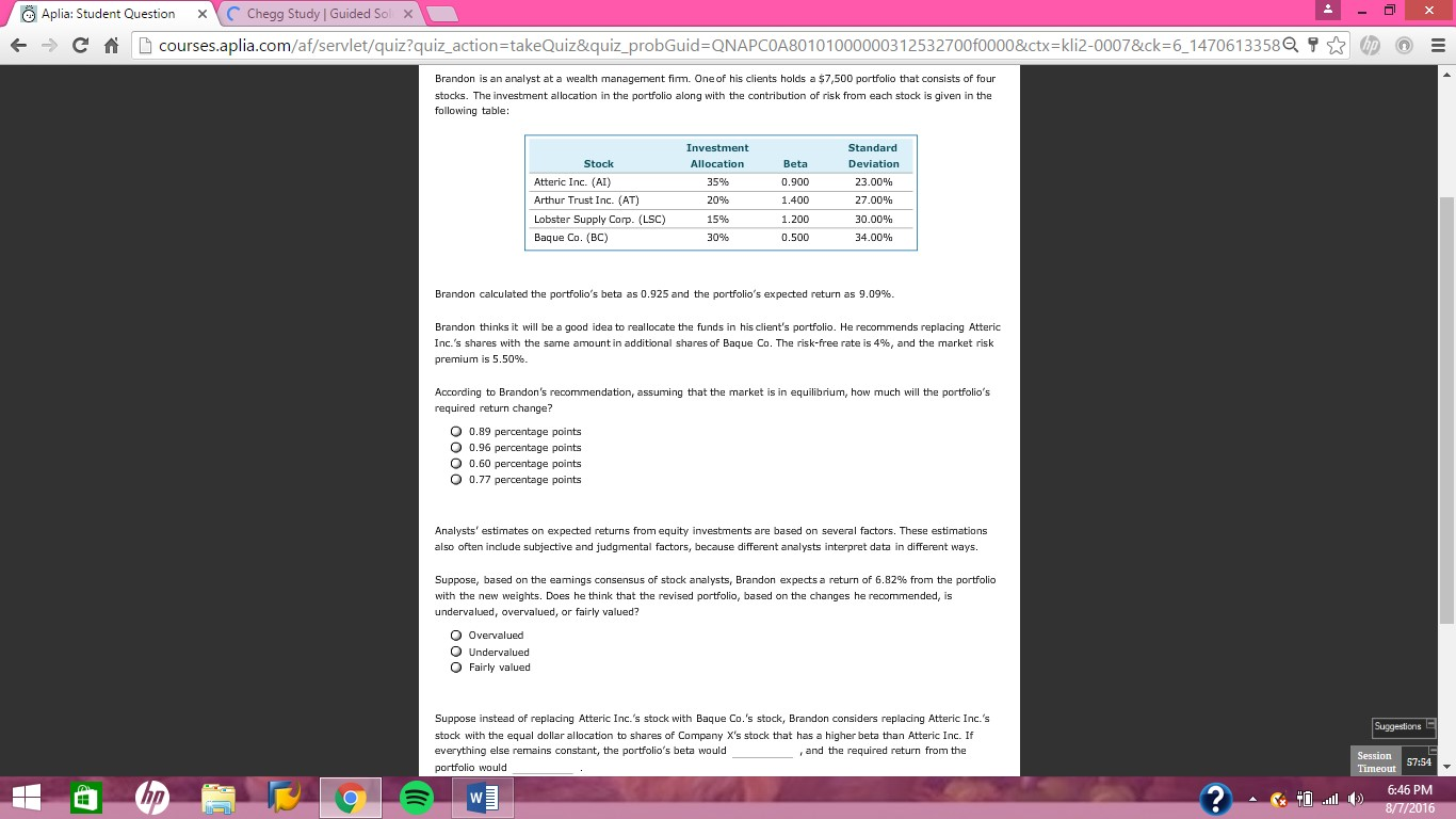 4 questions!!! Answer choices for last 2 questions are (increase/decrease) Brandon is