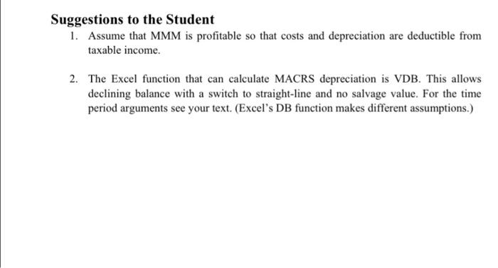 for her family's firm, MMM (Molehill \& Mountain Movers). MMM runs a