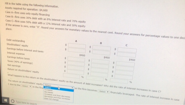  Second drop down: less or more Third drop down: increase or