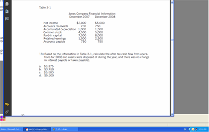 18-1) please see attached Based on the information in Table 3-1, calculate