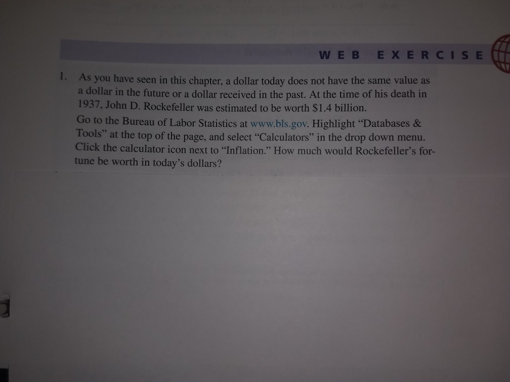 WEB EXERCISE 1. As you have seen in this chapter, a