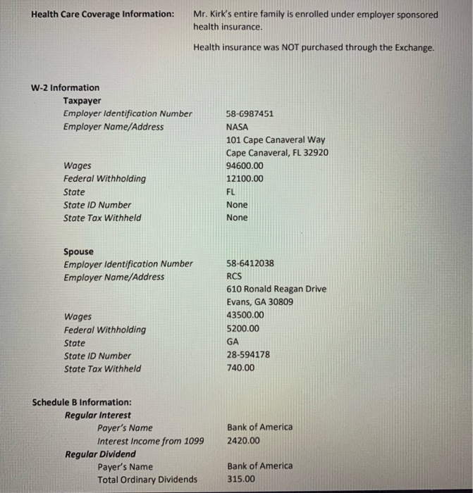 Social Security Number 257-00-4703 Filing Status Married Filing Joint Taxpayer's Date of