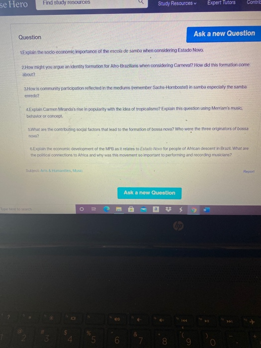  se Hero Find study resources Study Resources Expert Tutors Contrie Question