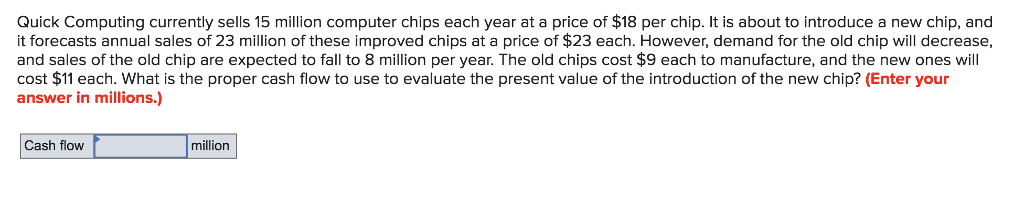 Quick Computing currently sells 15 million computer chips each year at
