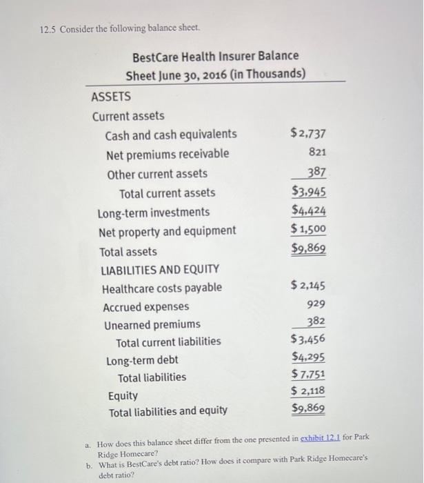 12.1, 12.2 and 12.5. please answer without excel 12.6 Consider the following