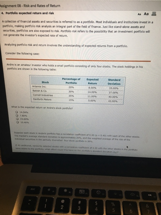 risk using realized data A Aa Returns earned over a given time