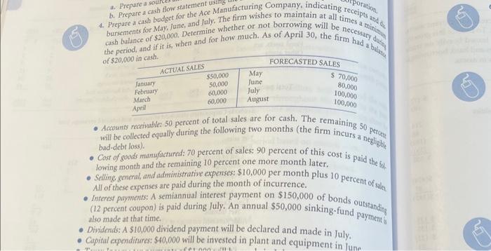 May, June, and July. The firm wishes to maintain at all times