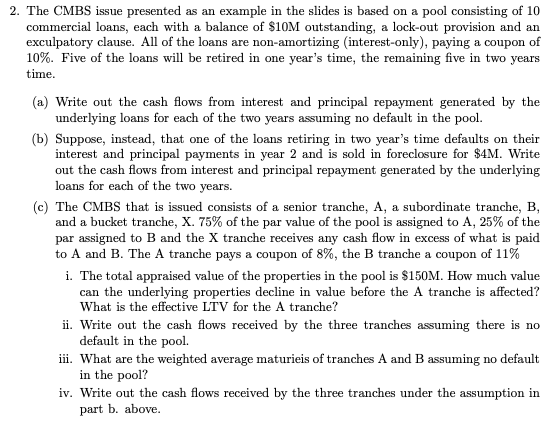  2. The CMBS issue presented as an example in the slides