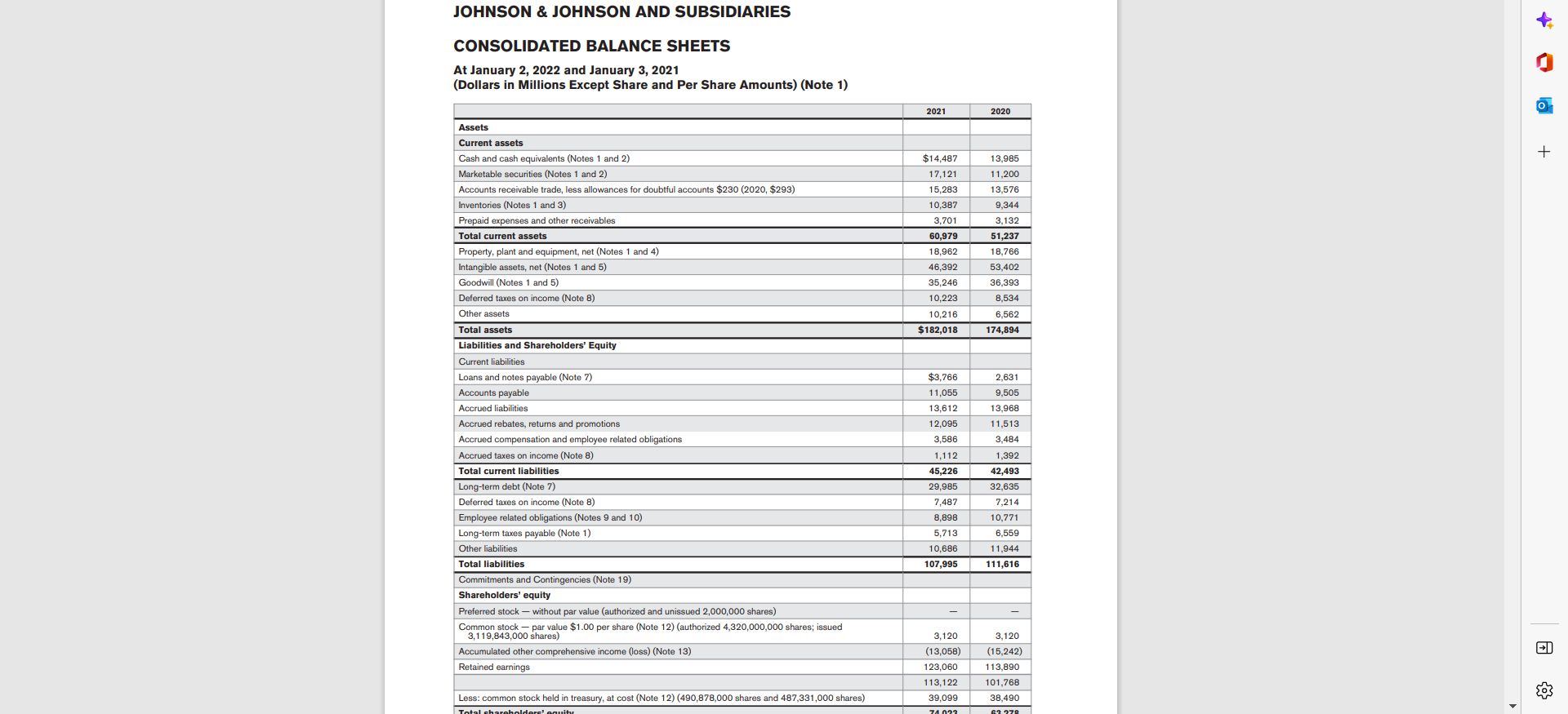 These first 4 photos are for reference JOHNSON \& JOHNSON AND SUBSIDIARIES